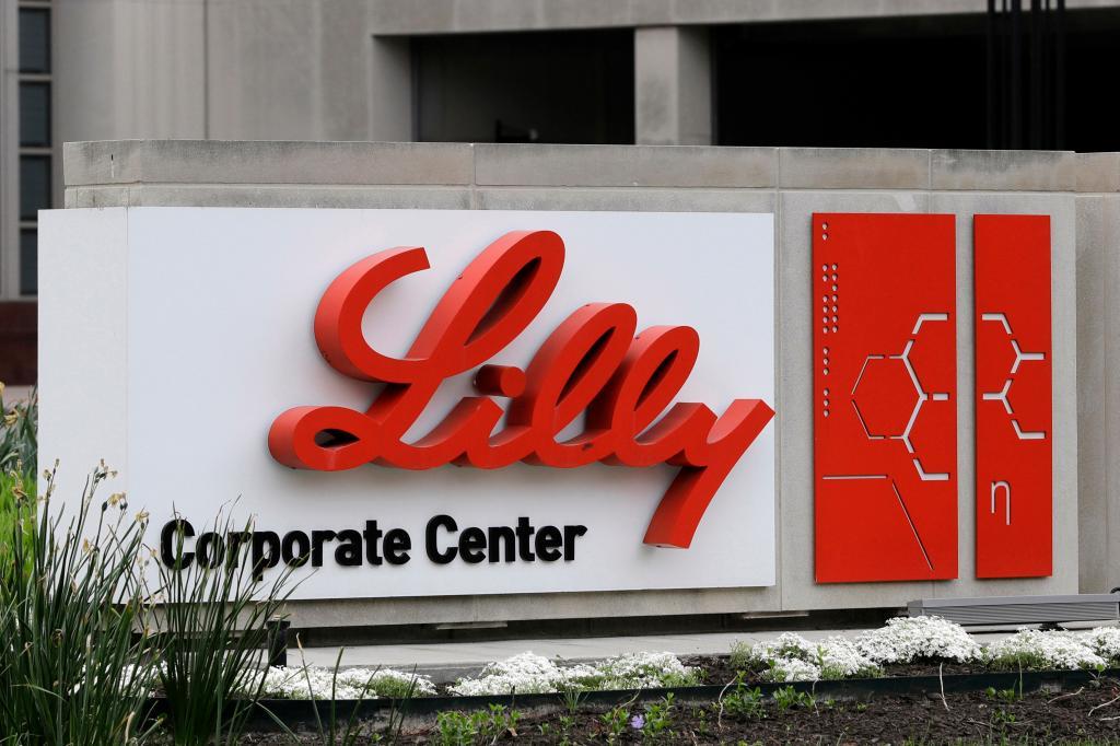 A sign for Eli Lilly & Co.