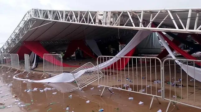 The Aeropark Clube de Voo Desportivo area after the accident.