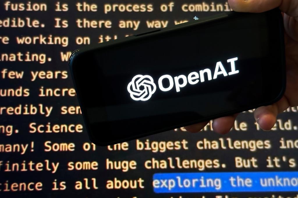 OpenAI logo.