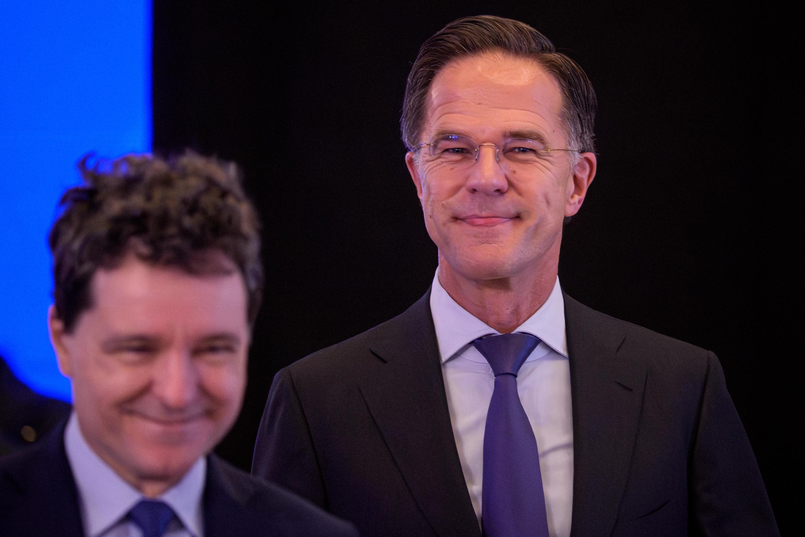 NATO Secretary General, Mark Rutte, and Romanian President, Nicusor Dan.