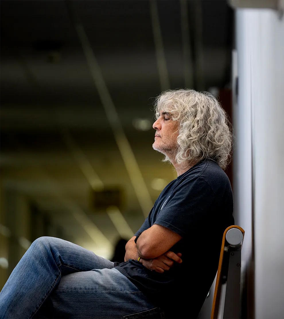 Diego Gutirrez posing at the University of Zaragoza.