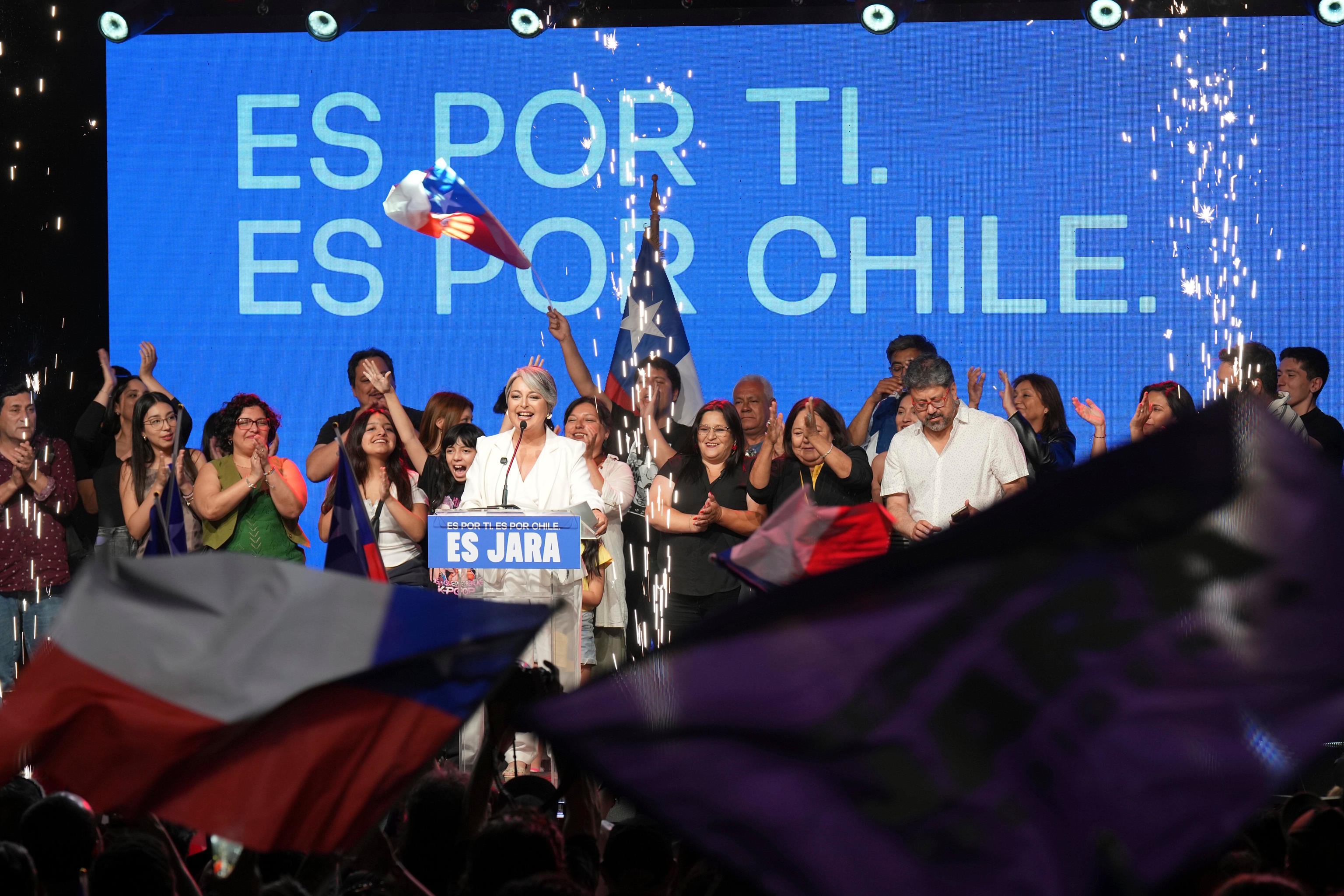 Presidential candidate Jeannette Jara, of the Unity for Chile coalition.