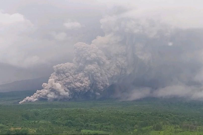 Semeru volcano in Lumajang, East Java.