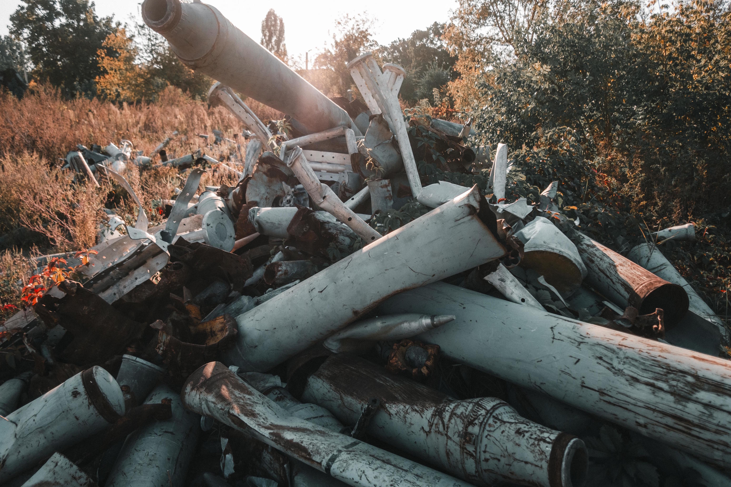 Missile graveyard in Kharkiv.