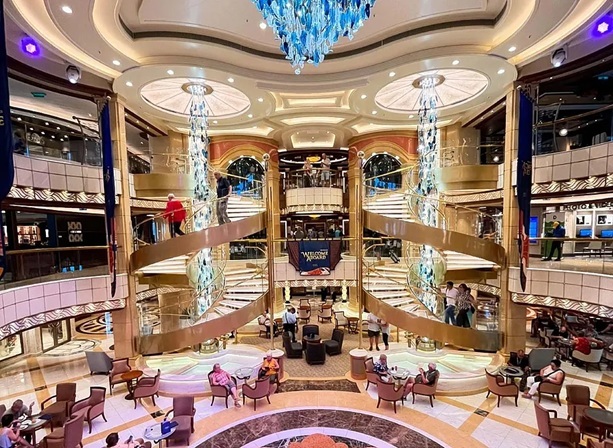 Hall of the newly inaugurated Princess Cruises ship.
