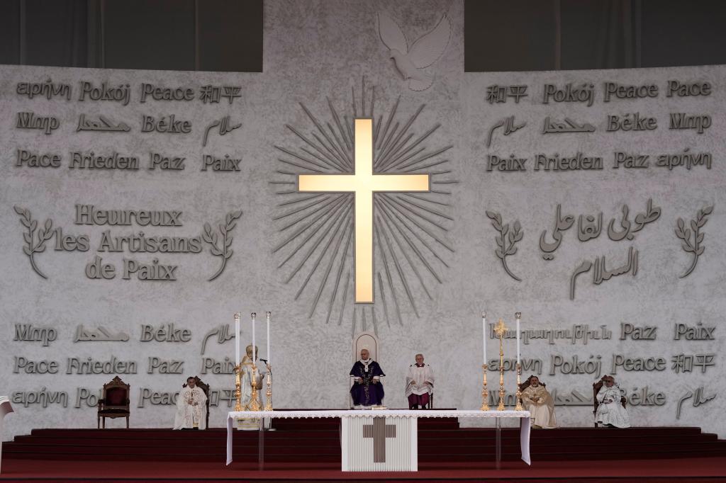 Pope Leo XIV celebrates a Holy Mass at Beirut waterfront