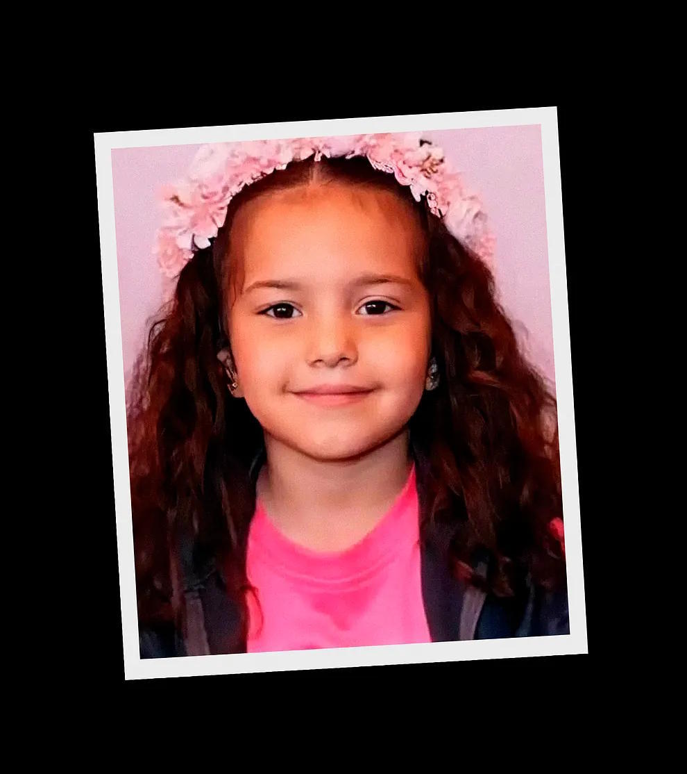 Image of little Hind Rajab, murdered in Gaza.