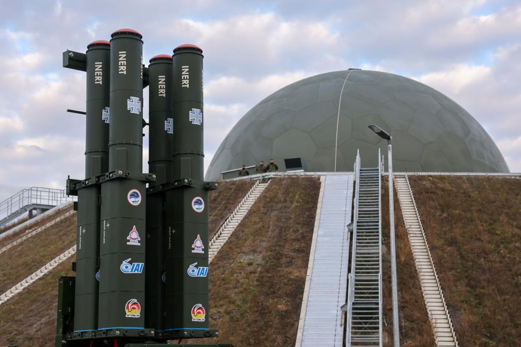The launcher of the new Arrow 3 missile defense system
