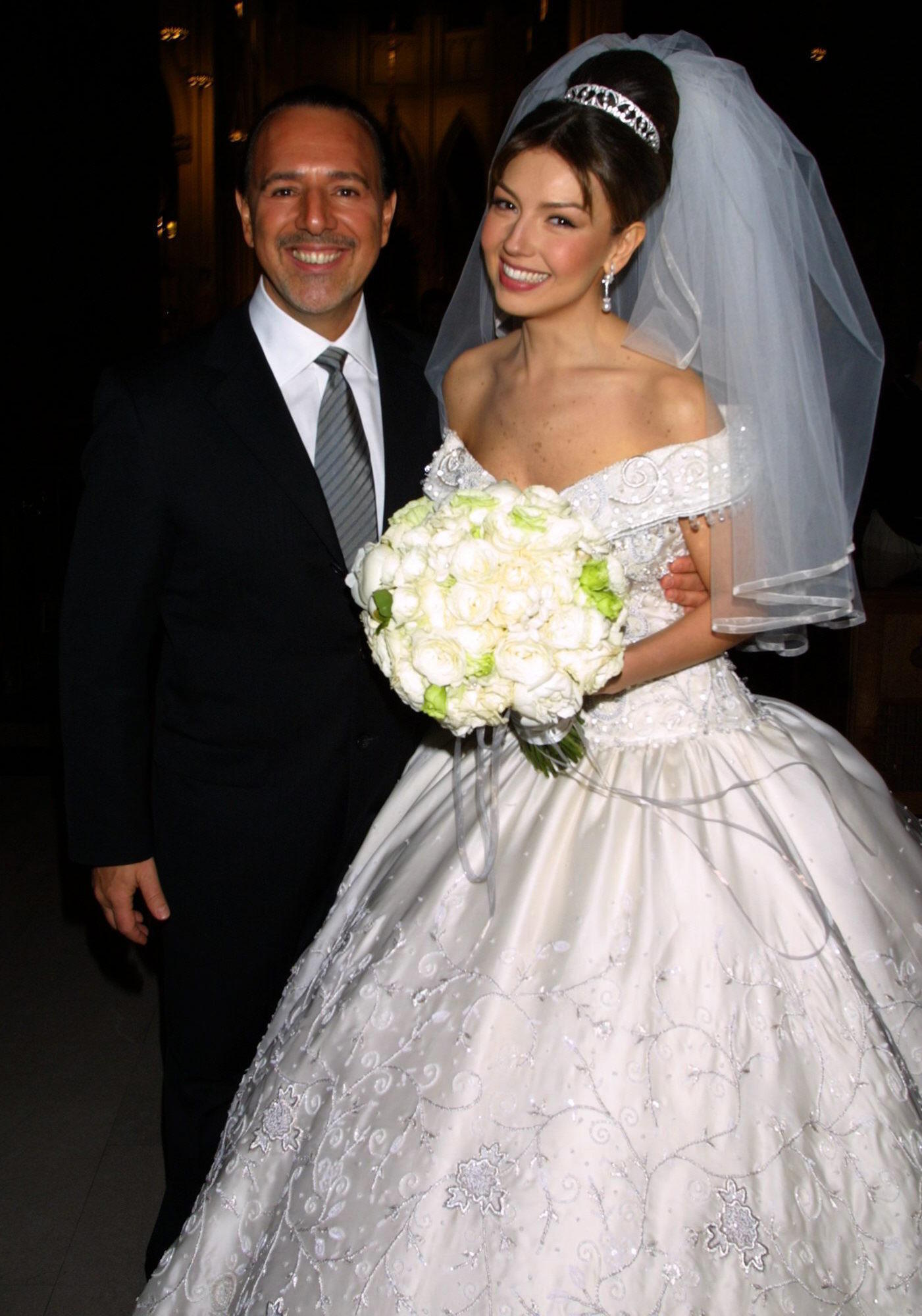 Thalía's wedding to the president of Sony Music, Thomas D. Mottola.