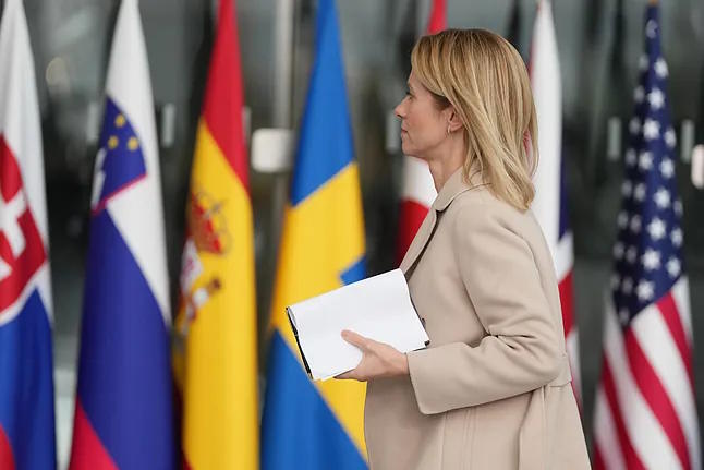 The EU's Chief of Foreign Policy, Kaja Kallas, last Wednesday in Brussels.