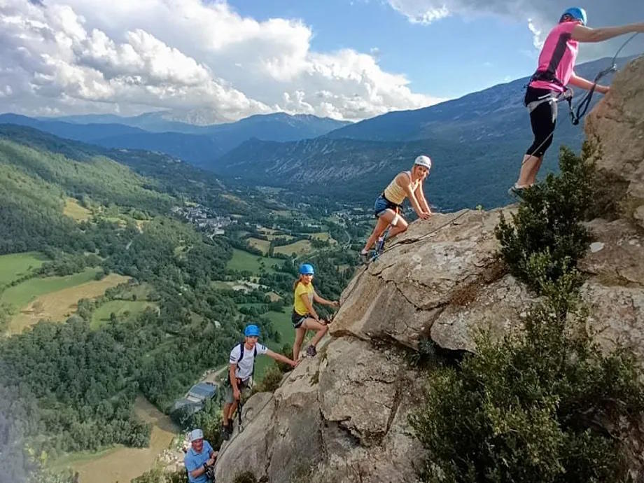 Via ferrata in the province of Huesca.