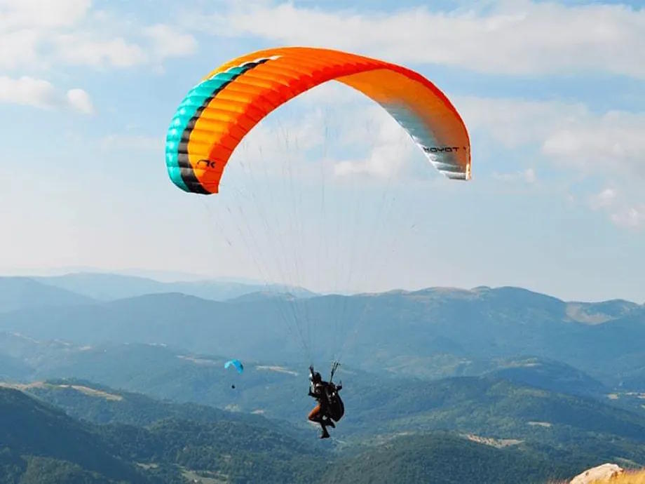 Paragliding day in the region.