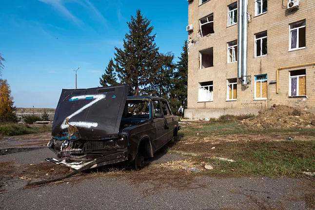 Russia has left different Ukrainian cities in Kherson, Donetsk.