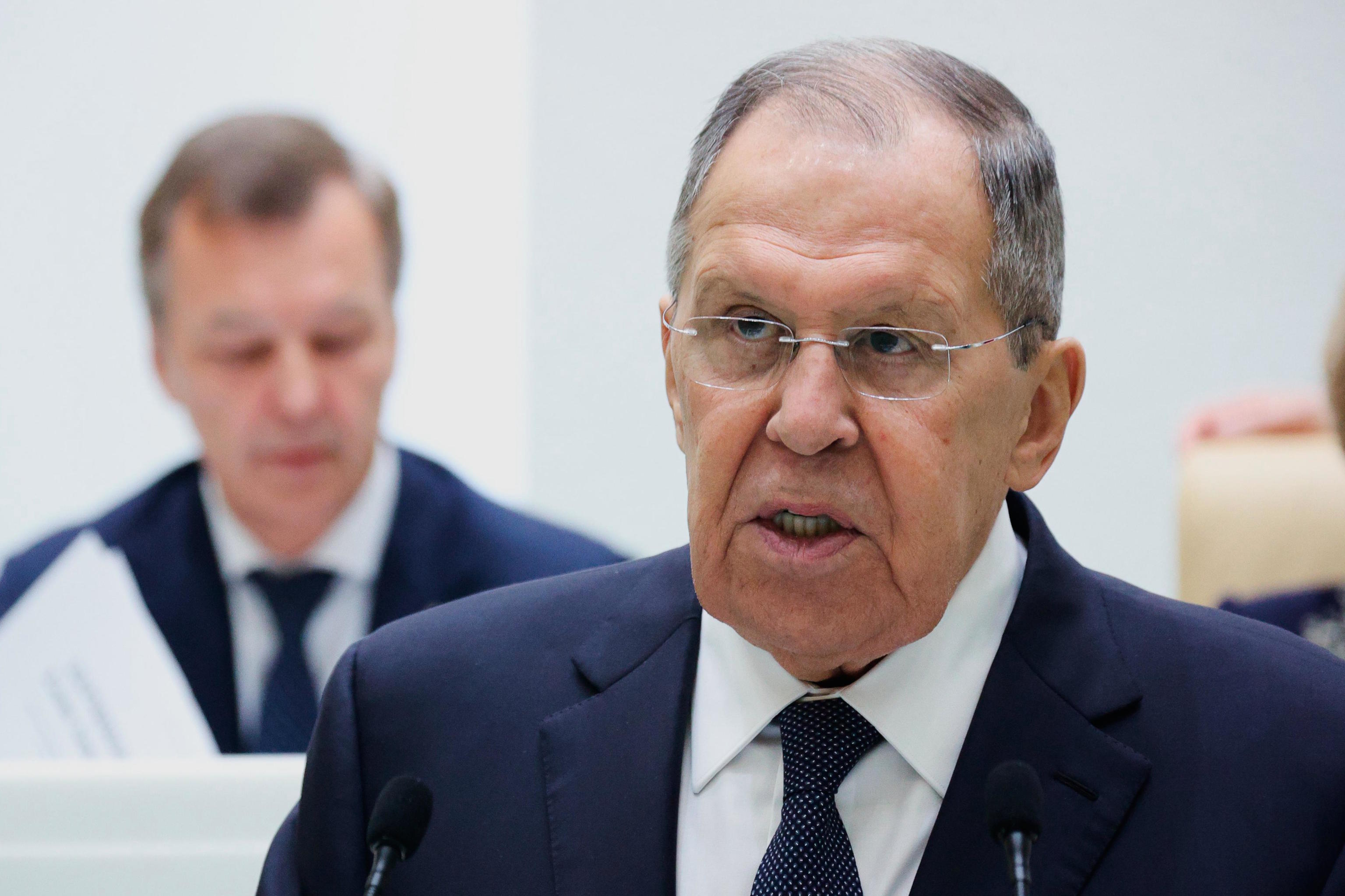 Russian Foreign Minister Sergey Lavrov.