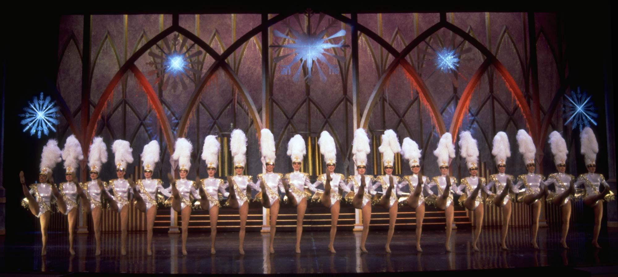 Archive photo of the famous Rockettes, during their traditional Christmas performance.