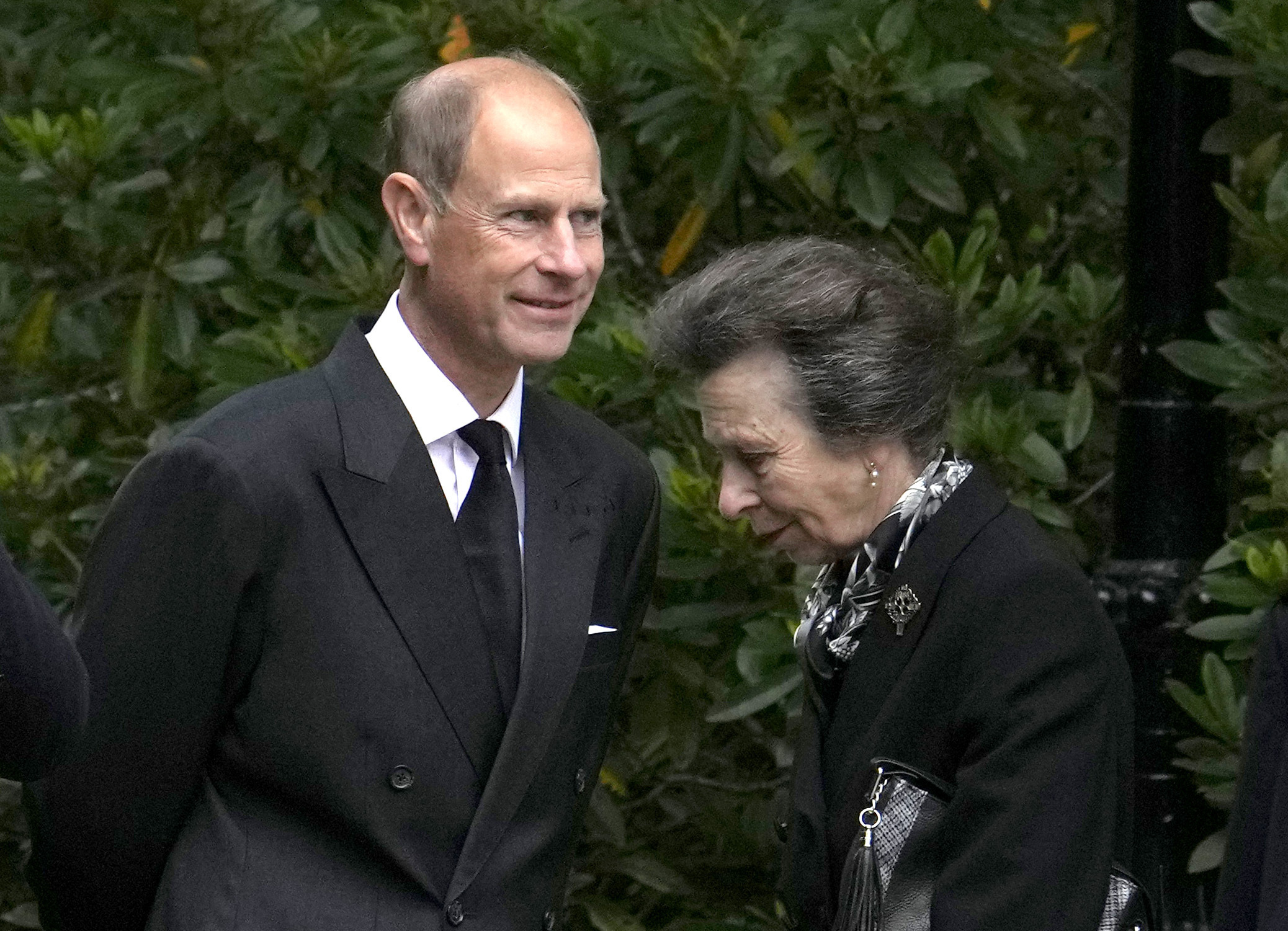 Princess Anne, second right, Prince Edward, and Prince Andrew.