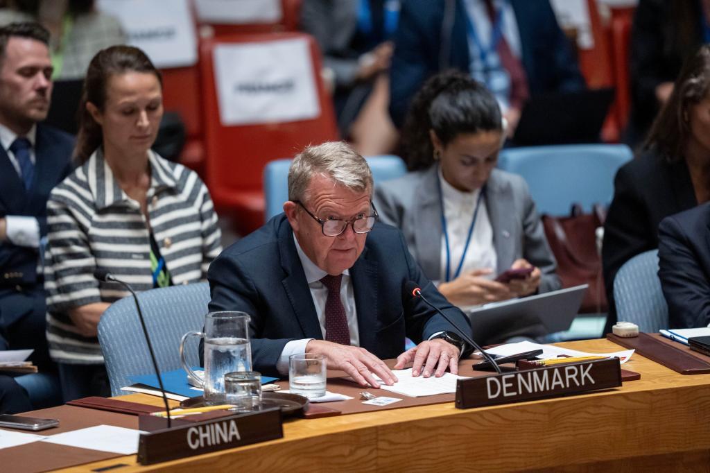 Denmark's Foreign Minister Lars Loekke Rasmussen