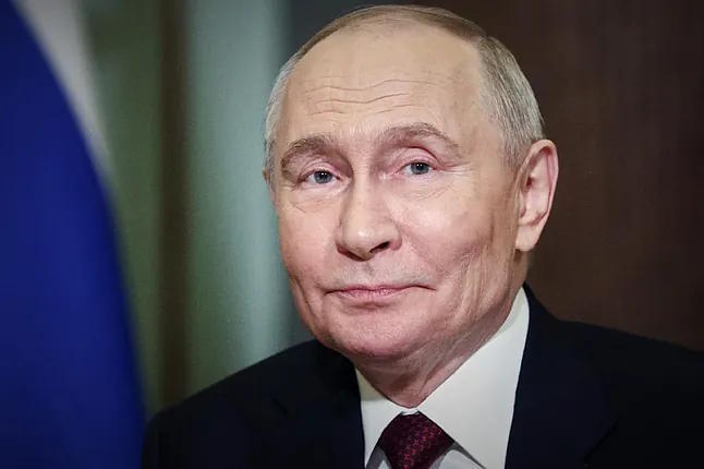 Putin, on Monday in St. Petersburg.