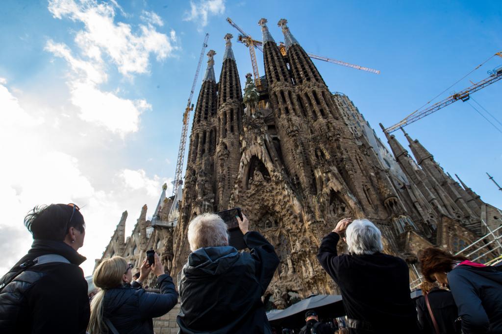 Sagrada Familia monument in Barcelona.