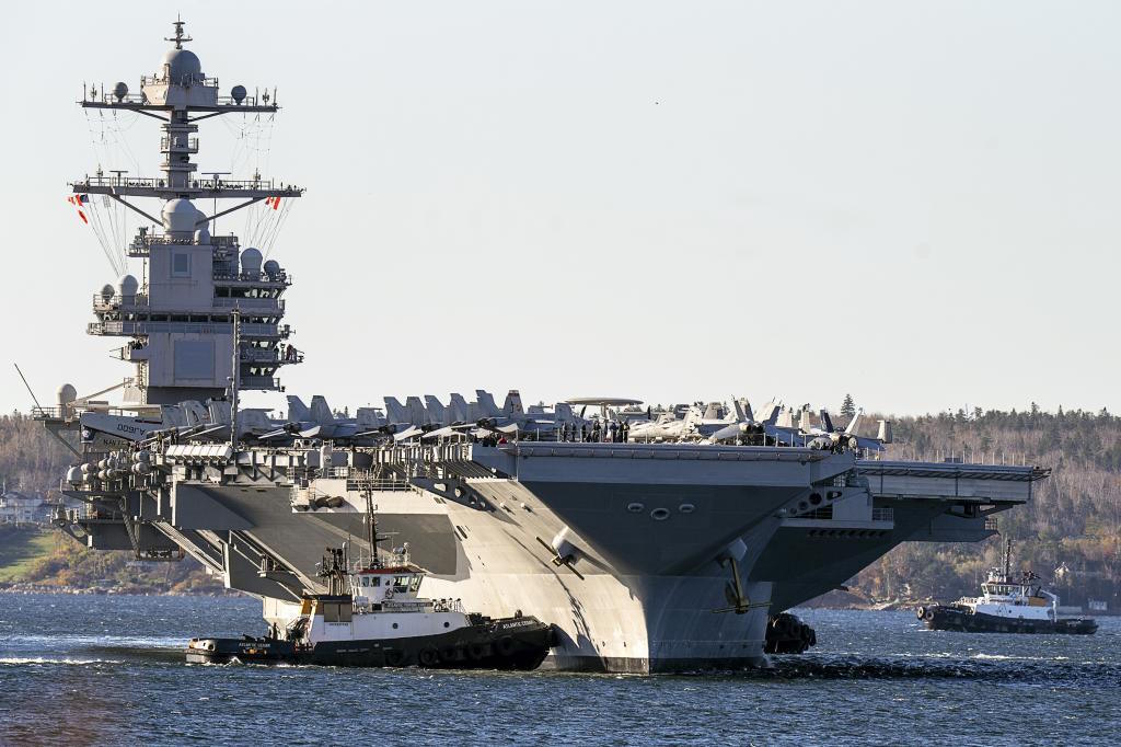 The USS Gerald Ford aircraft.