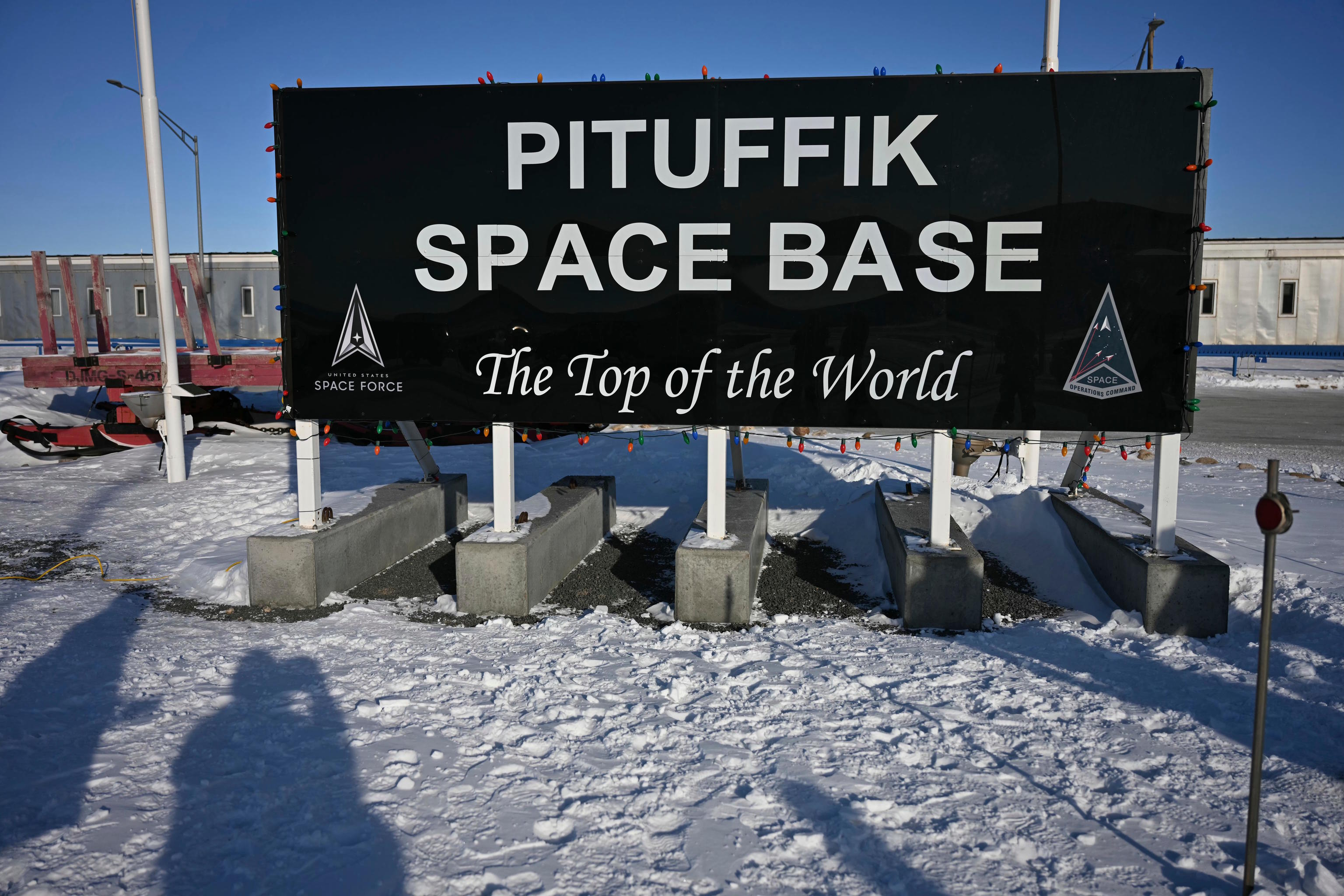 Pituffik Space Base is pictured as Vice President JD Vance visits.