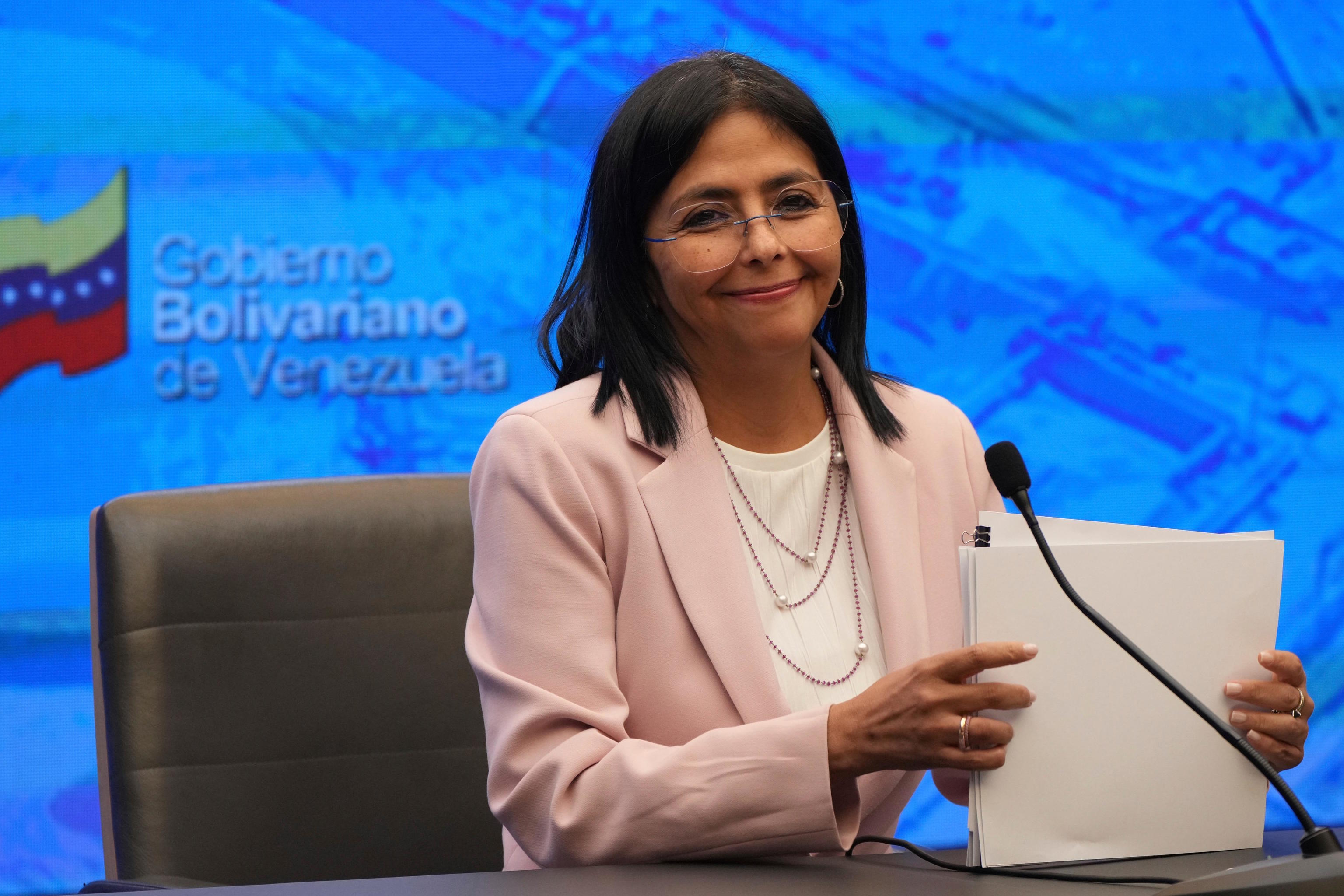 Venezuelan Vice President Delcy Rodríguez.