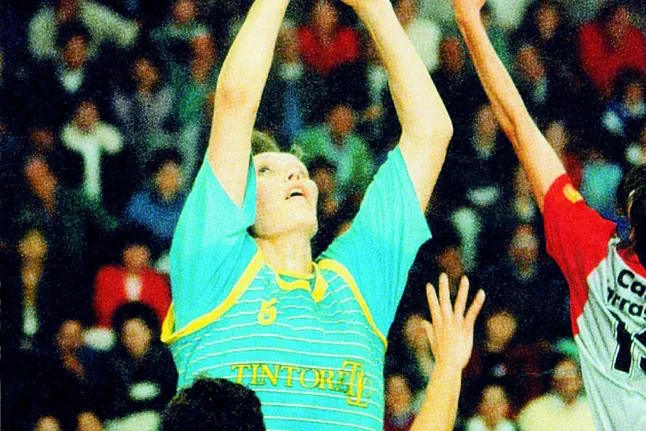 Semenova, during a match with Tintoretto Getafe.