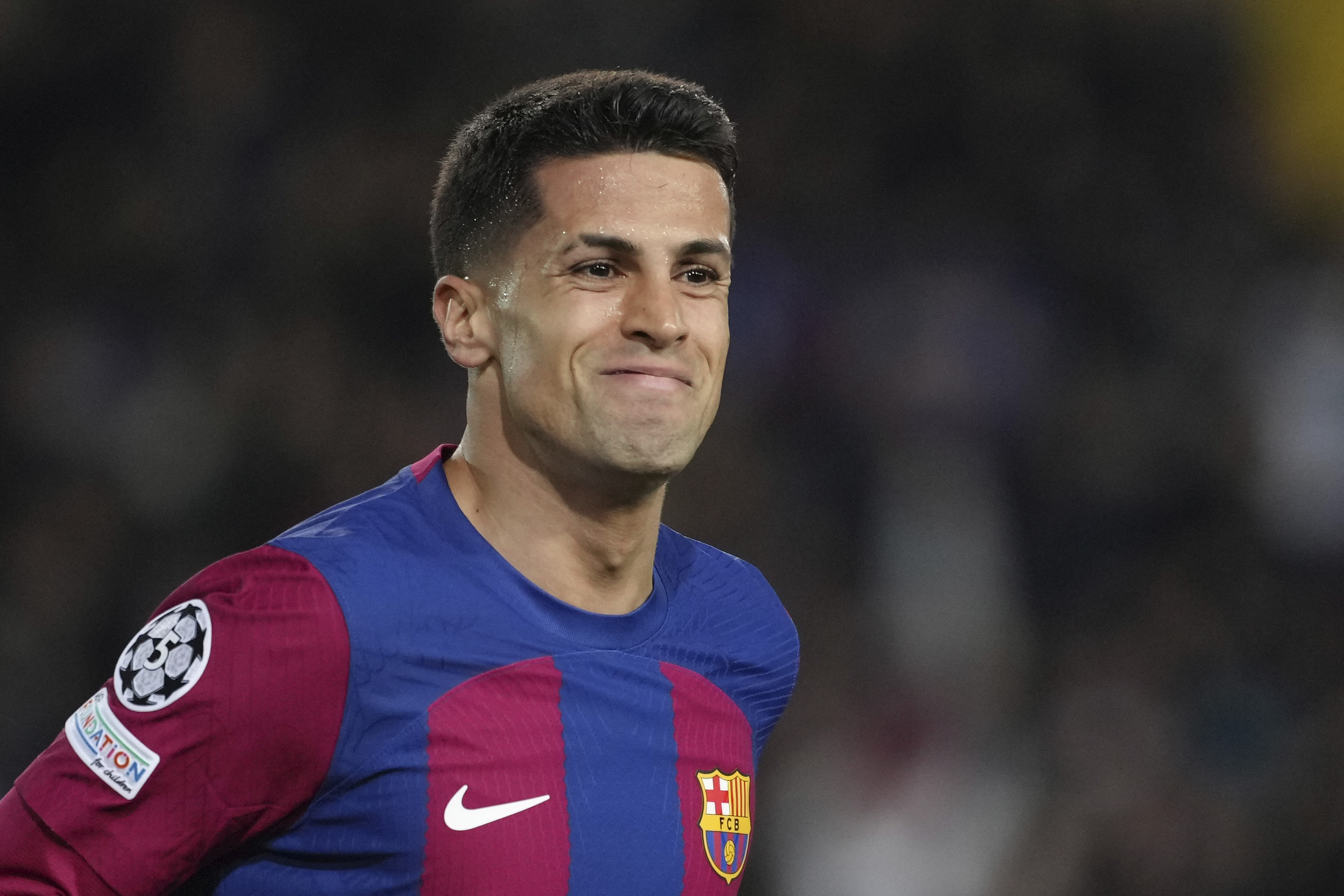 Barcelona's Joao Cancelo.