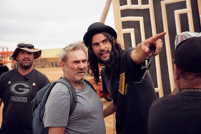 Oliver Laxe, during the filming of Sirat.