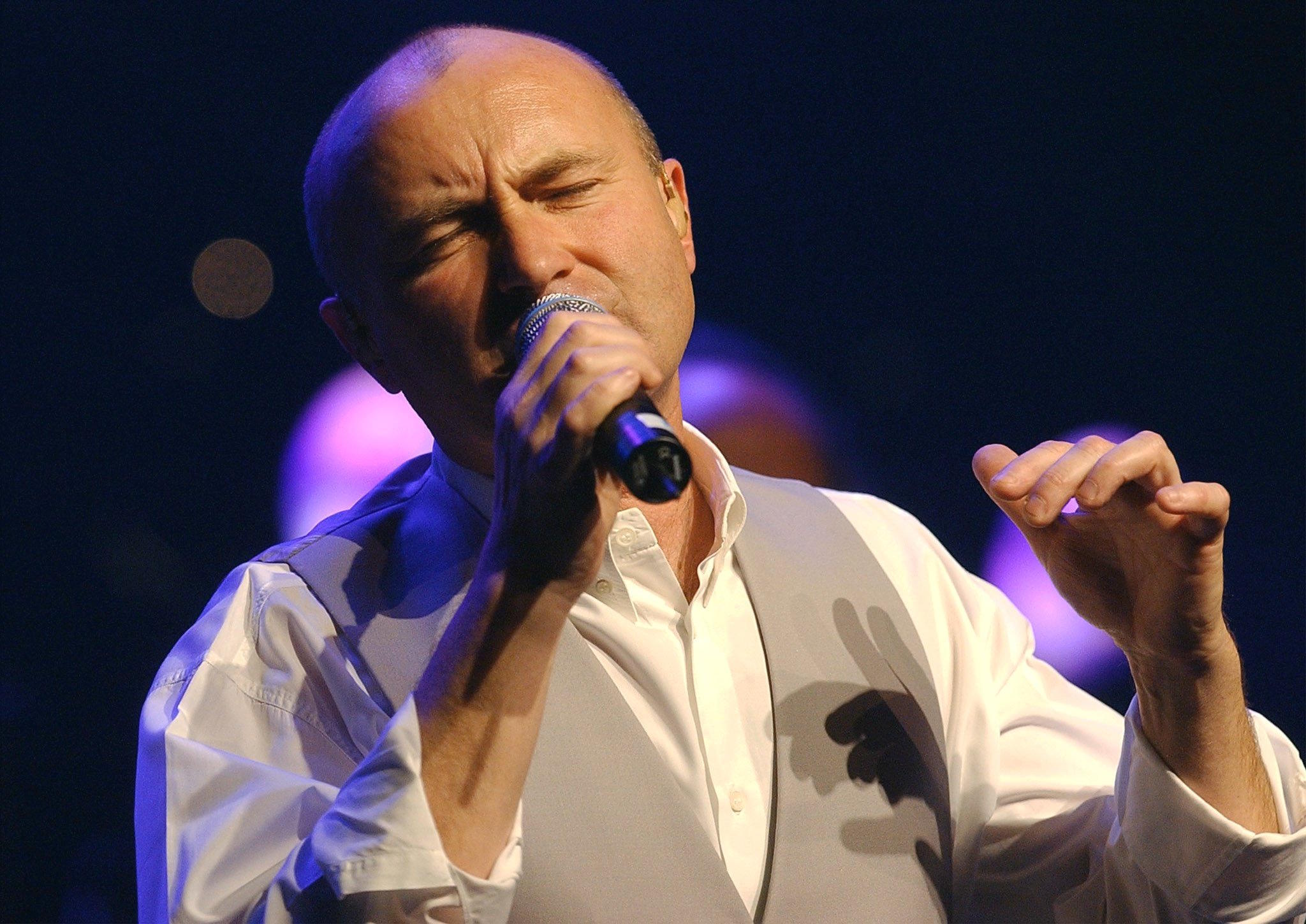 Phil Collins at a concert in 2002.