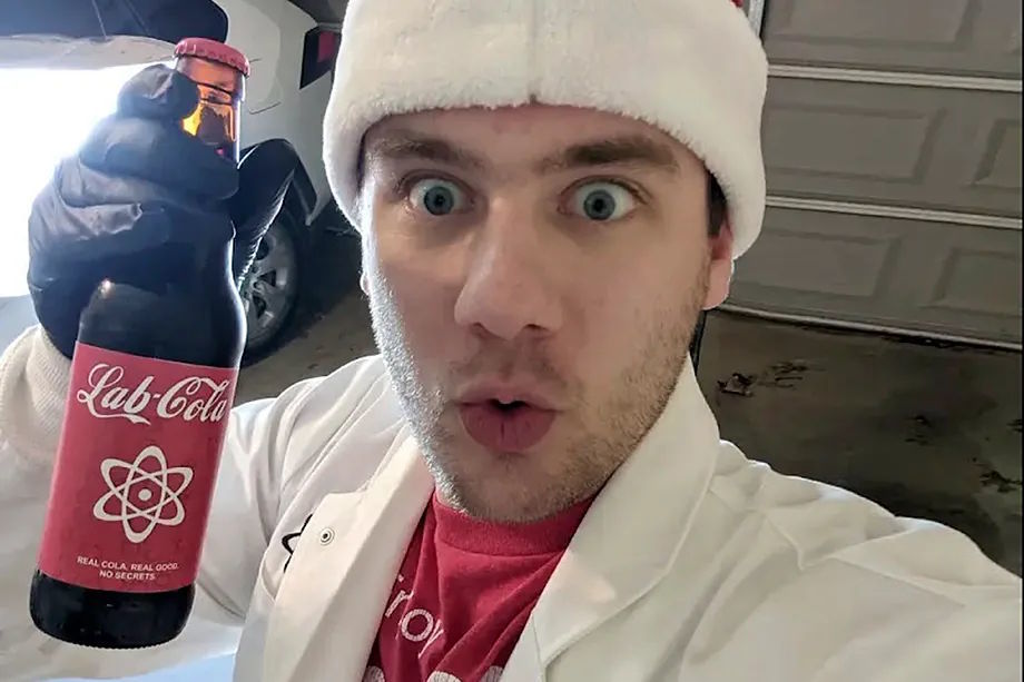Science communicator Zach Armstrong, nicknamed 'LabCoatz' on his YouTube channel