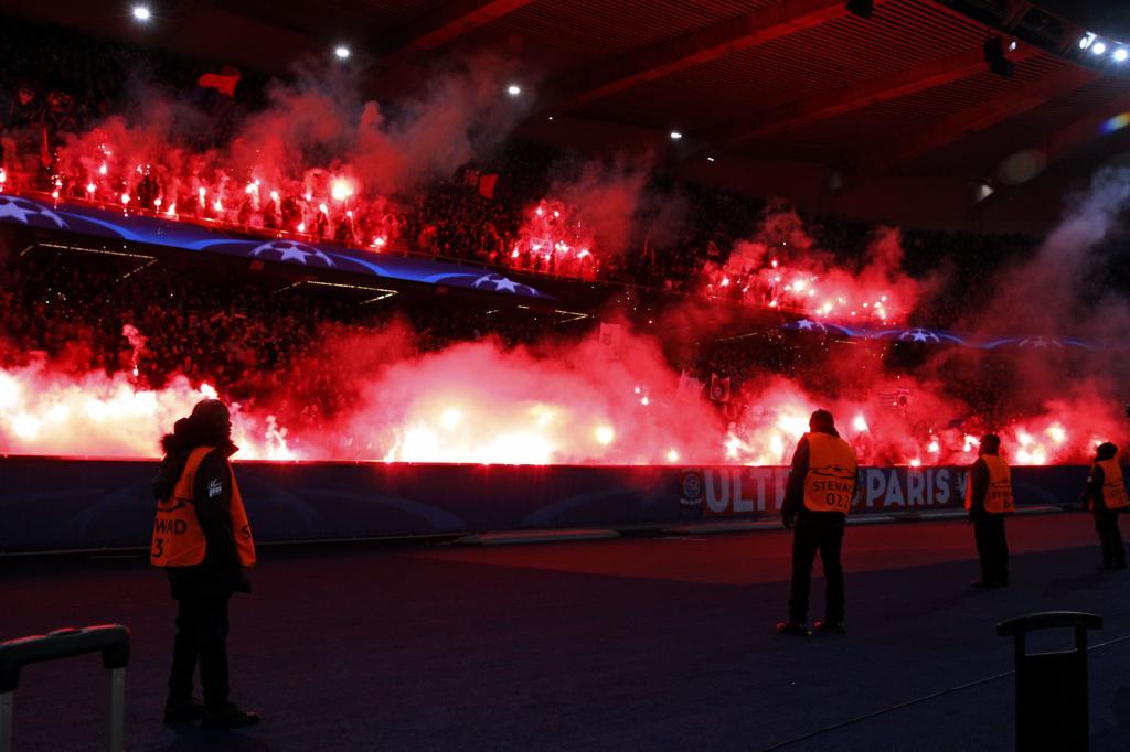 Paris Saint-Germain supporters.