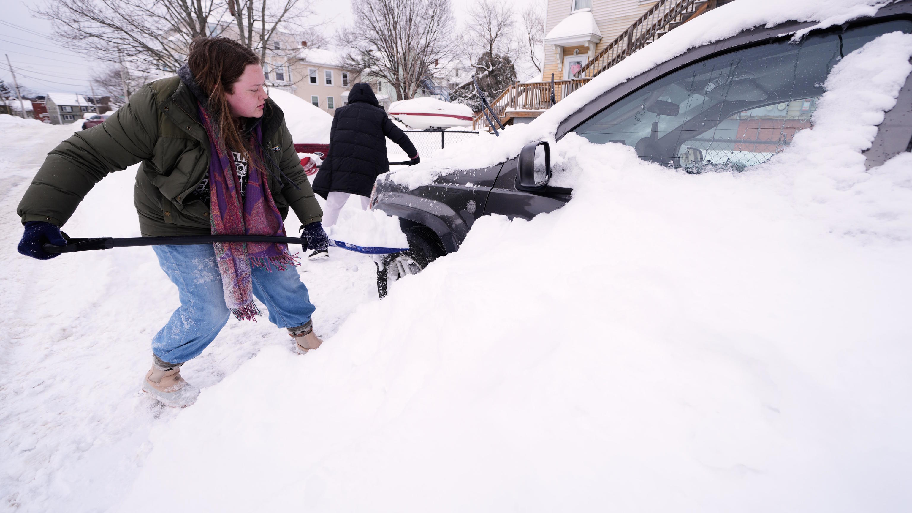 Winter storm in Haverhill, Mass. that dumped more than a foot and a half of snow.