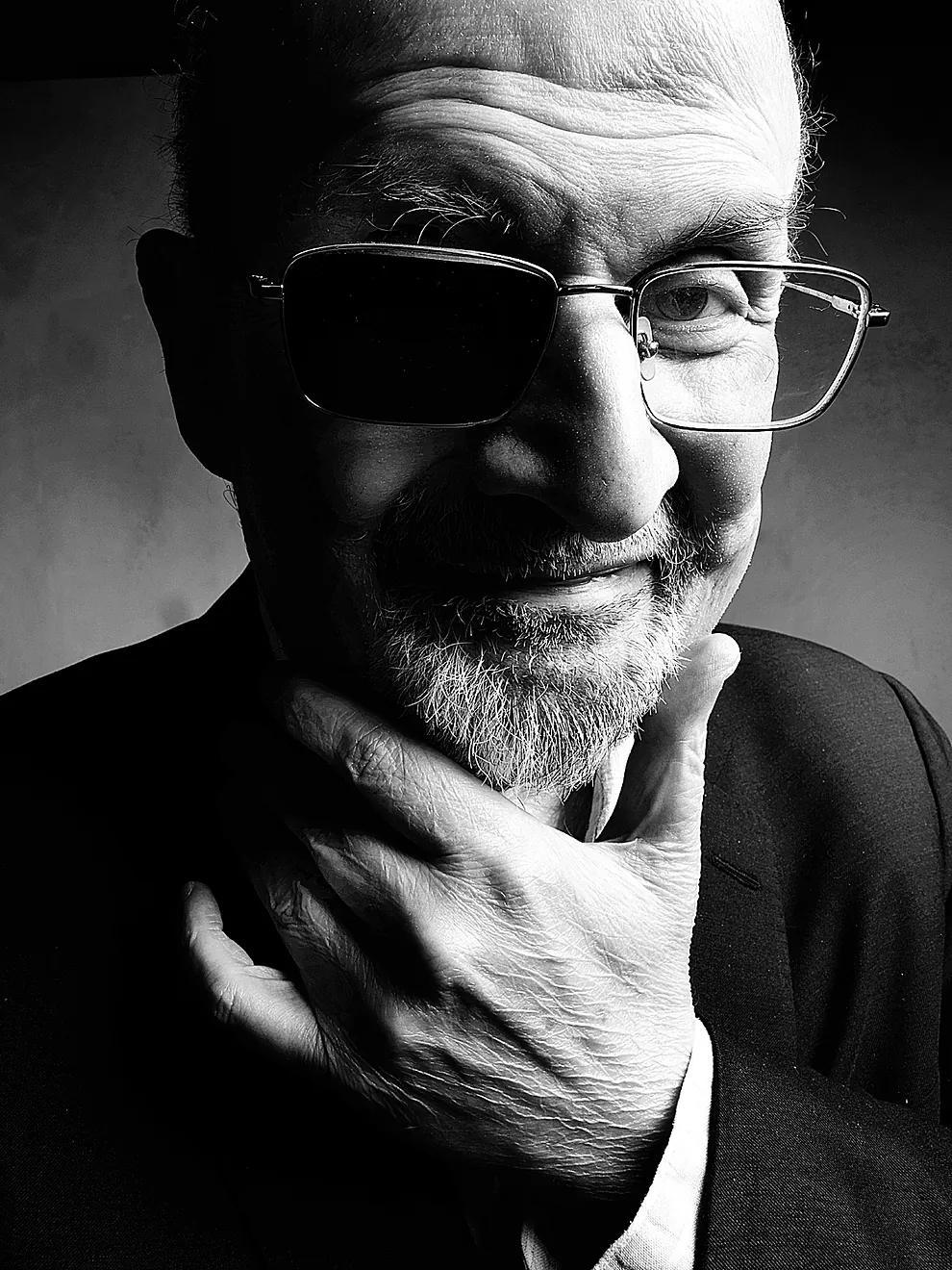 Writer Salman Rushdie, in May 2024 during his visit to Madrid.