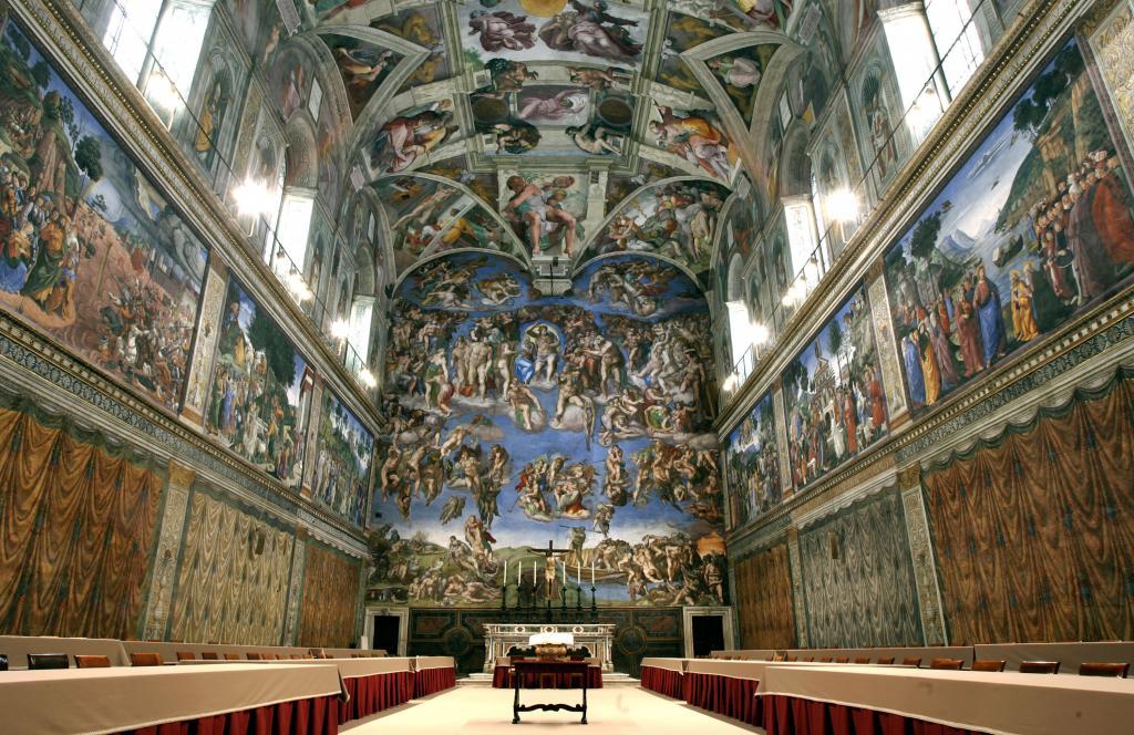 Sistine Chapel at the Vatican.