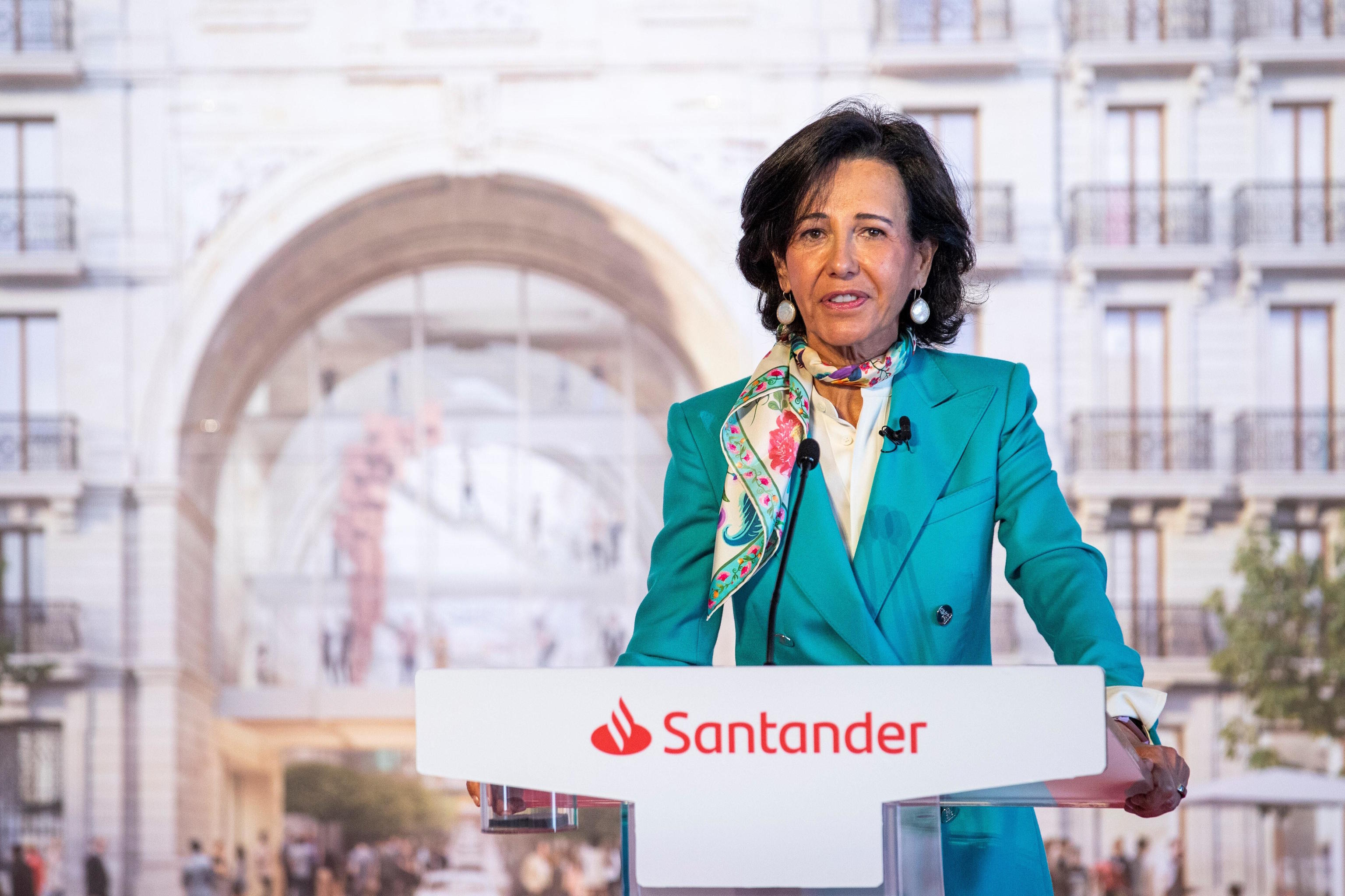 The president of Banco Santander, Ana Bot�n.