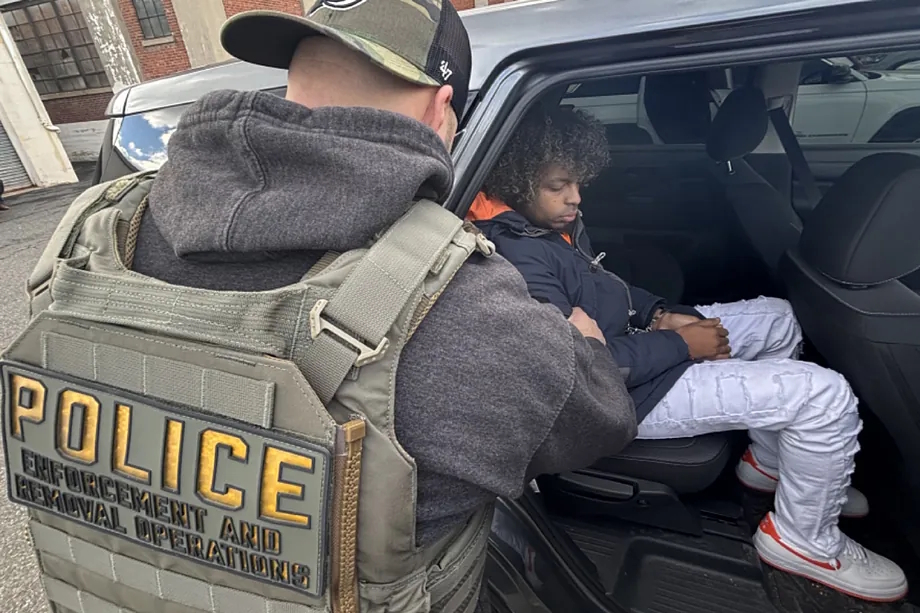 Joel Carmona Roa in an image of his arrest released by ICE.