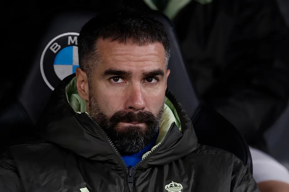 Carvajal, facing Levante at the Bernab�u.