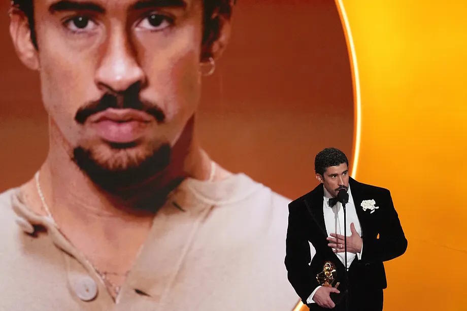 Bad Bunny, during a recent performance.