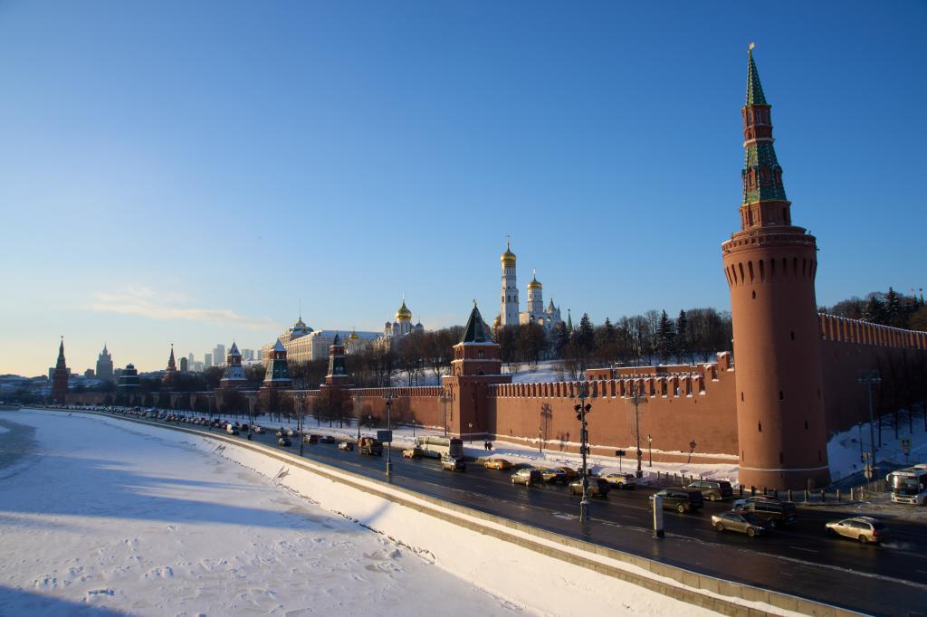 A view of the Kremlin and the Moskva