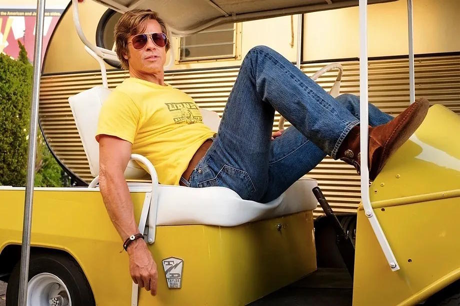 Brad Pitt, in a scene from 'Once Upon a Time in Hollywood'.