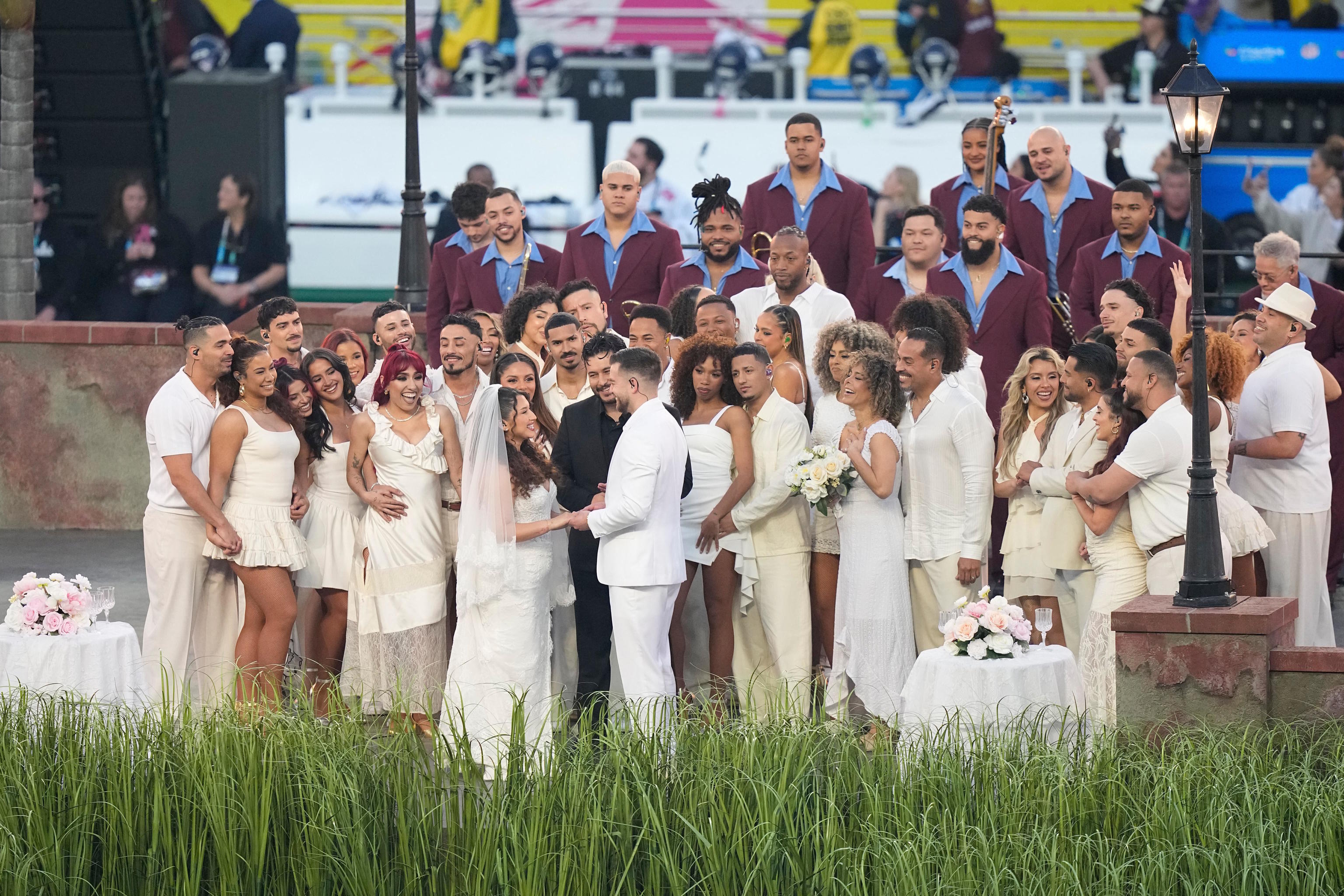 The couple during the presentation of Puerto Rican singer Bad Bunny.
