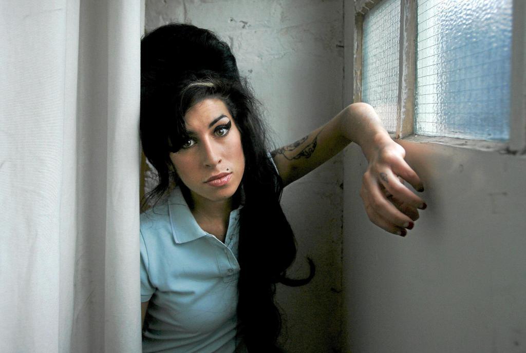 The British singer Amy Winehouse.