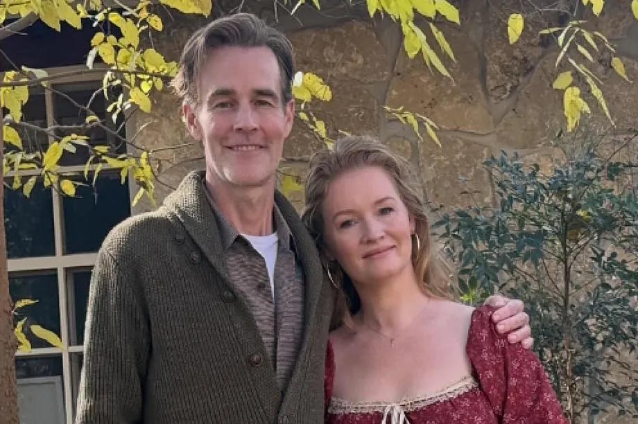 Actor James Van Der Beek and his wife, Kimberly.