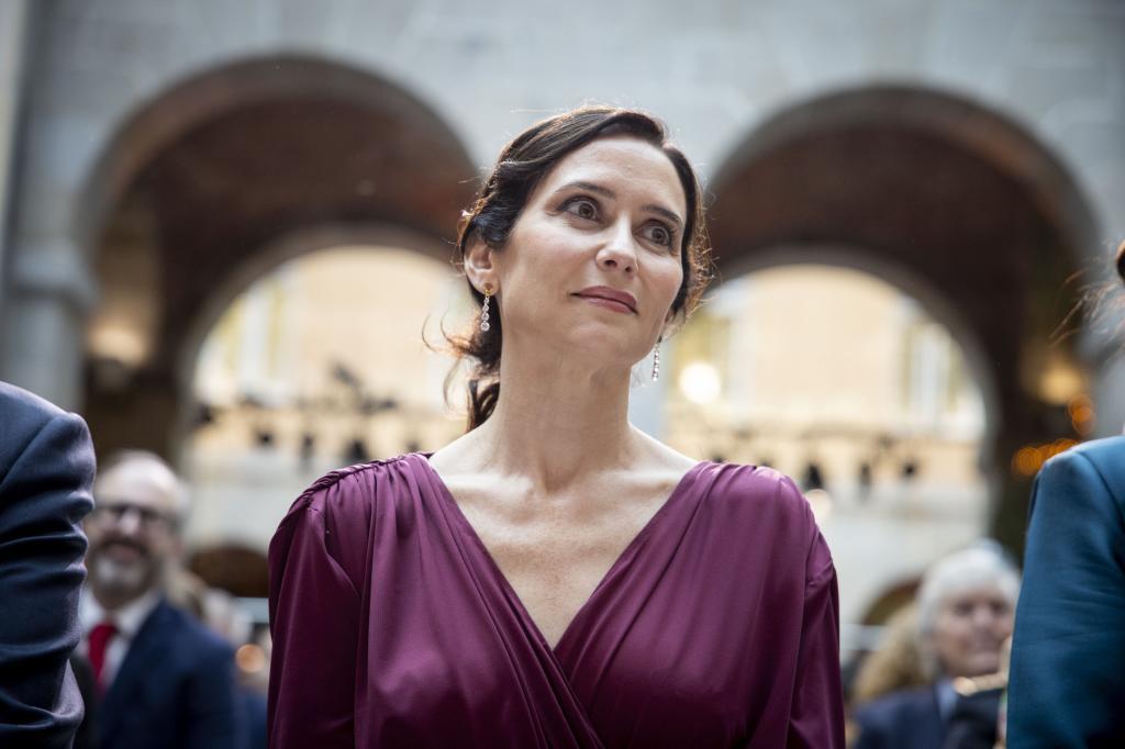 The President of Madrid Autonomous Region, Isabel D�az Ayuso.