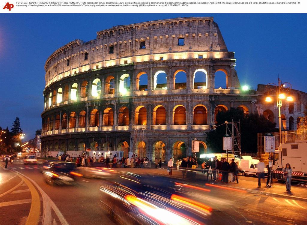 Rome''s ancient Colosseum.