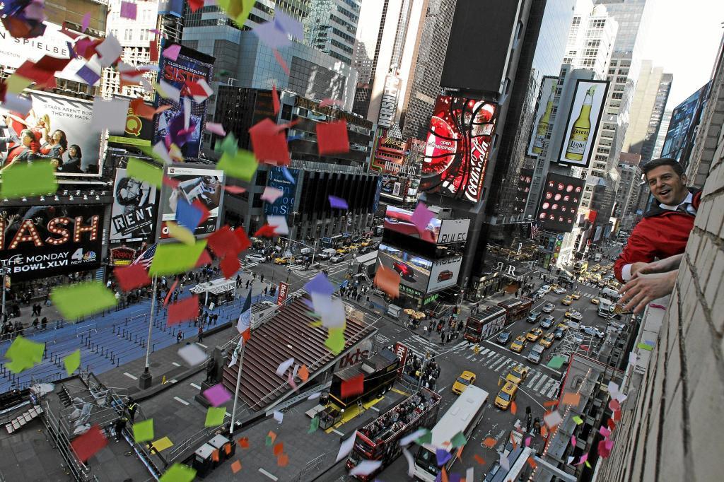 Times Square in New York.