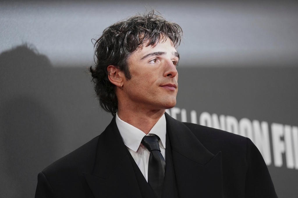 Jacob Elordi poses for photographers.