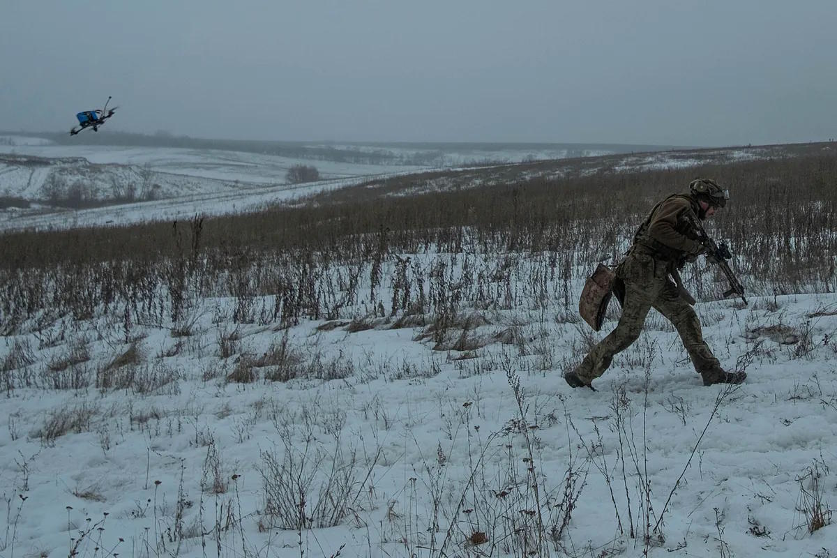 The elite unit of the Peaky Blinders participates in a war exercise with real drones in Kharkiv.