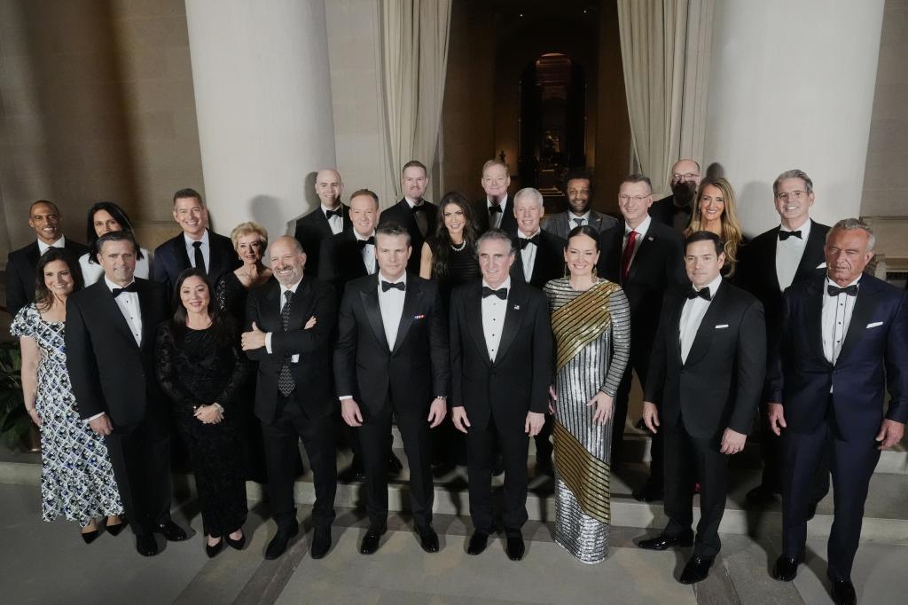 President-elect Donald Trump's Cabinet picks, other nominees and appointments, pose for a photo at the National Gallery of Art in Washington